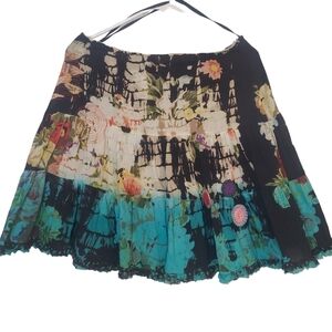 Tianello One Body of Love Peasant Skirt Size M Sustainable Knee Length